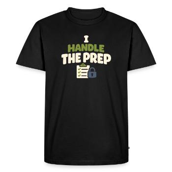 Family Provision Emergency Planner Prepper - Men's Premium Organic T-Shirt - black - Front - Nico (187cm)