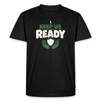 Family Provision Emergency Planner Prepper - Men's Premium Organic T-Shirt - black - Front - Nico (187cm)