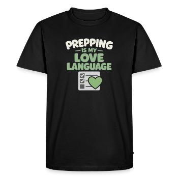 Family Provision Emergency Planner Prepper - Men's Premium Organic T-Shirt - black - Front - Nico (187cm)