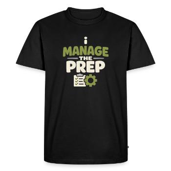 Family Provision Emergency Planner Prepper - Men's Premium Organic T-Shirt - black - Front - Nico (187cm)
