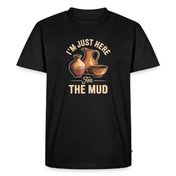 Art de la poterie Atelier d’atelier en argile - T-shirt Premium bio Homme - noir - Devant - Nico (187cm)