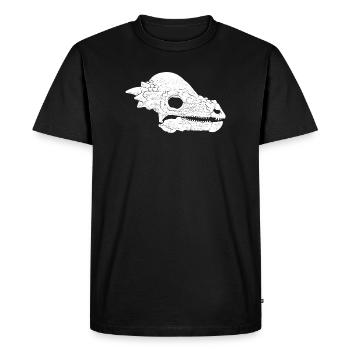 Pachycephalosaurus Fossil Skull - Men's Premium Organic T-Shirt - black - Front - Nico (187cm)