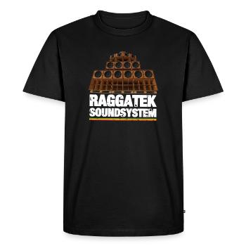 Raggatek - T-shirt Premium bio Homme - noir - Devant - Nico (187cm)