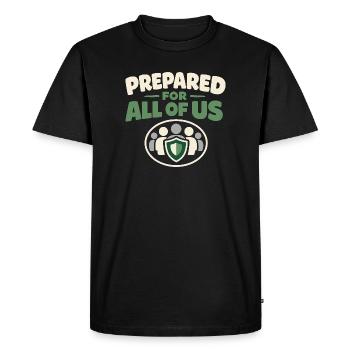 Family Provision Emergency Planner Prepper - Men's Premium Organic T-Shirt - black - Front - Nico (187cm)