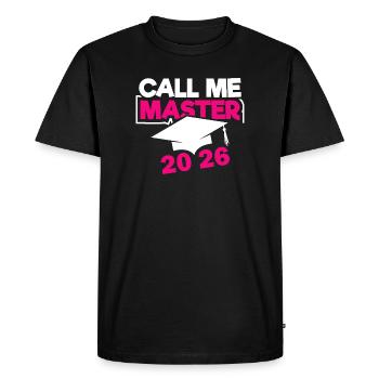 Master 2026 Diplôme - T-shirt Premium bio Homme - noir - Devant - Nico (187cm)