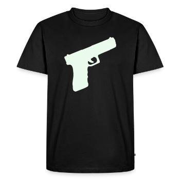 Pistol Weapon - Men's Premium Organic T-Shirt - black - Front - Nico (187cm)