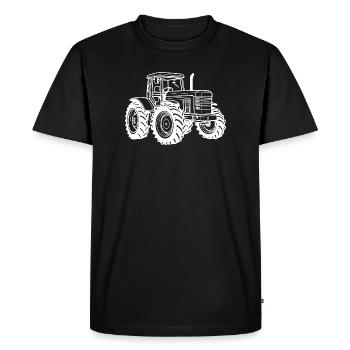 Fermier Icône du Tracteur - T-shirt Premium bio Homme - noir - Devant - Nico (187cm)