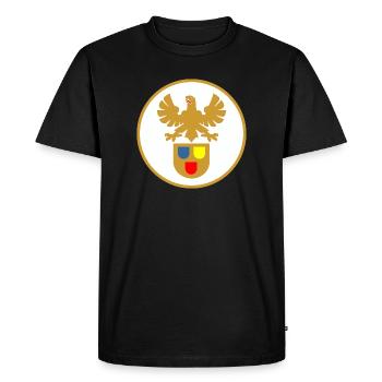 51177_Maler_und_Lackierer, guild sign - Men's Premium Organic T-Shirt - black - Front - Nico (187cm)