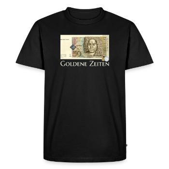 Golden Times DM Rétro 50s, dessin à la main - T-shirt Premium bio Homme - noir - Devant - Nico (187cm)