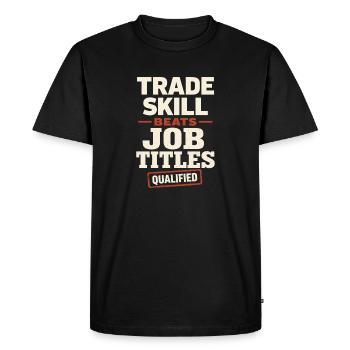des travailleurs formés comme soudeurs et - T-shirt Premium bio Homme - noir - Devant - Nico (187cm)