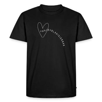 Unpigeonable – Statement for Individuality - Men's Premium Organic T-Shirt - black - Front - Nico (187cm)