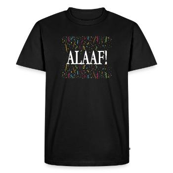 ALAAF ! Chemise de carnaval avec confettis - T-shirt Premium bio Homme - noir - Devant - Nico (187cm)