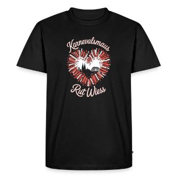 Souris de Carnaval, Rut, Wiess, Cologne, Cologne, Souris de Carnaval, - T-shirt Premium bio Homme - noir - Devant - Nico (187cm)