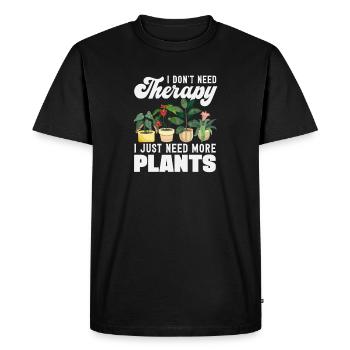 Les amateurs de plantes ont besoin de plus de plantes, drôle - T-shirt Premium bio Homme - noir - Devant - Nico (187cm)