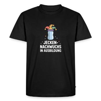 Jecken Enfant en formation Bébé de Carnaval - T-shirt Premium bio Homme - noir - Devant - Nico (187cm)