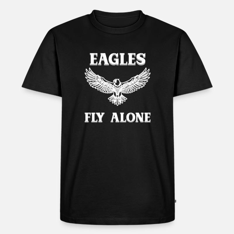 Eagle1 - Männer Premium Bio T-Shirt - Schwarz