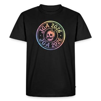 Jga 2026 Enterrement de vie de garçon du Crâne - T-shirt Premium bio Homme - noir - Devant - Nico (187cm)