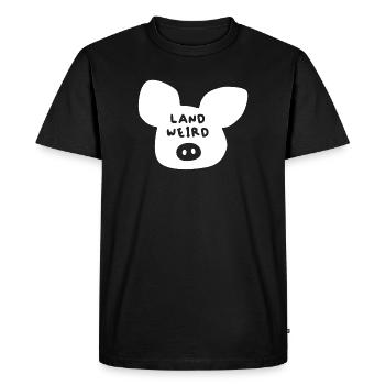 Des citations bizarres de cochons cool, fermier fermier - T-shirt Premium bio Homme - noir - Devant - Nico (187cm)