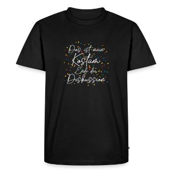 This is My Costume End of Discussion Carnival - Men's Premium Organic T-Shirt - black - Front - Nico (187cm)