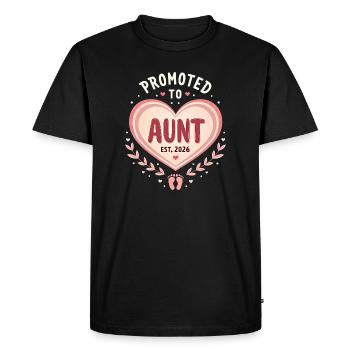 Tante 2026 Tante 2026 Promue Tante 2026 - T-shirt Premium bio Homme - noir - Devant - Nico (187cm)