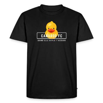 Humour couple amoureux canardo FC homme - T-shirt Premium bio Homme - noir - Devant - Nico (187cm)