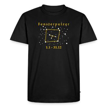 Nettoyeur de vitres Nettoyage zodiac Nettoyage de bâtiment - T-shirt Premium bio Homme - noir - Devant - Nico (187cm)