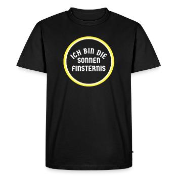 Costume de soleil Costume drôle d’éclipse solaire - T-shirt Premium bio Homme - noir - Devant - Nico (187cm)