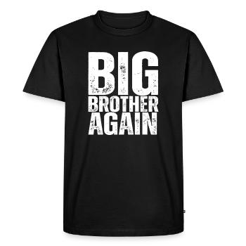 BIG_BROTHER_AGAIN - T-shirt Premium bio Homme - noir - Devant - Nico (187cm)