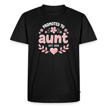 Tante 2026 Tante 2026 Promue Tante 2026 - T-shirt Premium bio Homme - noir - Devant - Nico (187cm)