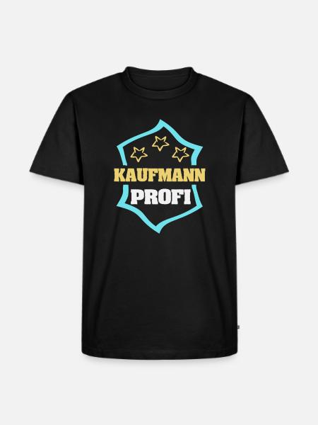 Arbeit Kaufmann - Männer Premium Bio T-Shirt - Schwarz
