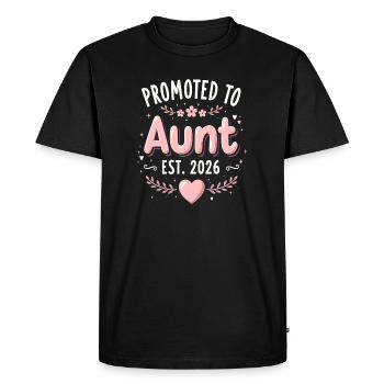 Tante 2026 Tante 2026 Promue Tante 2026 - T-shirt Premium bio Homme - noir - Devant - Nico (187cm)
