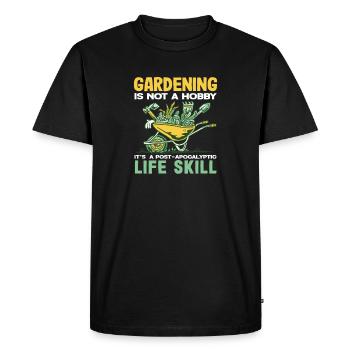 Plantes amoureuses de la vie Jardinage des plantes - T-shirt Premium bio Homme - noir - Devant - Nico (187cm)