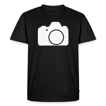 Camera Line Icon Design - Men's Premium Organic T-Shirt - black - Front - Nico (187cm)