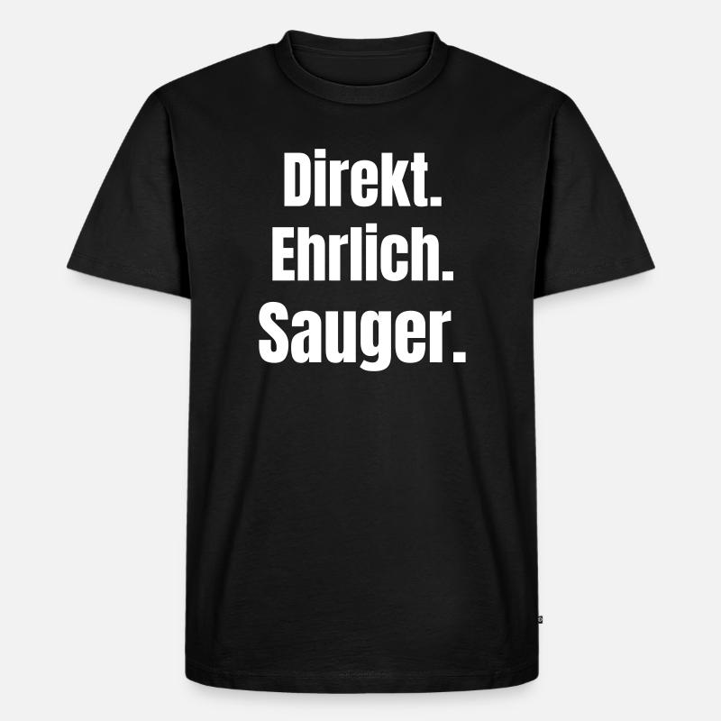 Déclaration honnête directe du pigeon - T-shirt Premium bio Homme - noir