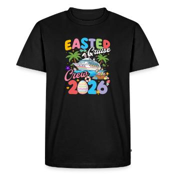 Easter Cruise Crew 2026 Family Trip Fun - Men's Premium Organic T-Shirt - black - Front - Nico (187cm)