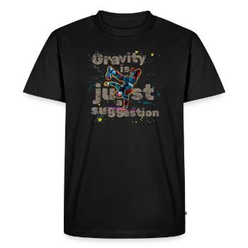 T-shirt de combat B-Boy de style Breakdance Street - T-shirt Premium bio Homme - noir - Devant - Nico (187cm)