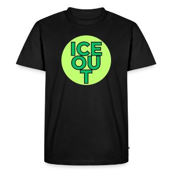 I C E out! - Men's Premium Organic T-Shirt - black - Front - Nico (187cm)