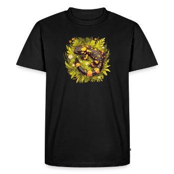 Salamandre de feu Salamandre - T-shirt Premium bio Homme - noir - Devant - Nico (187cm)