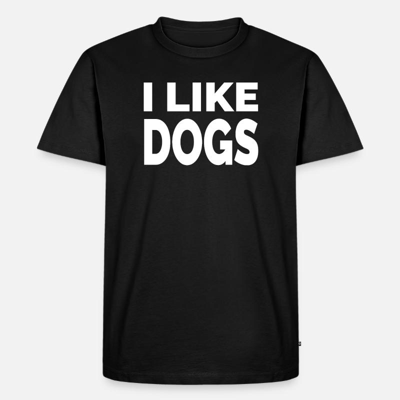 Hunde - Männer Premium Bio T-Shirt - Schwarz