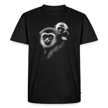 Gibon - Men's Premium Organic T-Shirt - black - Front - Nico (187cm)