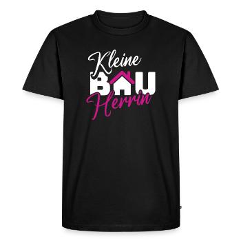 Small Builder Hausliebe Design - Men's Premium Organic T-Shirt - black - Front - Nico (187cm)