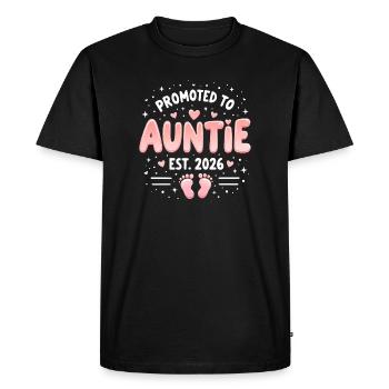 Tante 2026 Tante 2026 Promue Tante 2026 - T-shirt Premium bio Homme - noir - Devant - Nico (187cm)