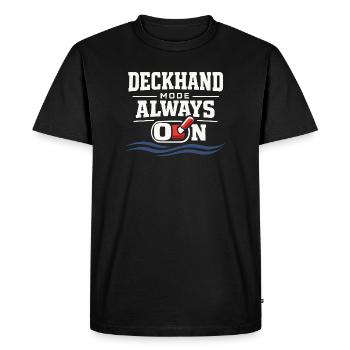 Cadeau de navigation pour le travail de matelot en mer - T-shirt Premium bio Homme - noir - Devant - Nico (187cm)