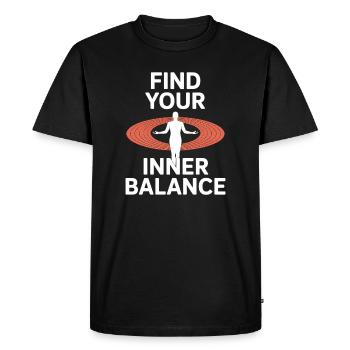 Qigong Tai Chi - Men's Premium Organic T-Shirt - black - Front - Nico (187cm)