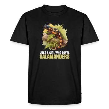 Salamandre de feu Salamandre - T-shirt Premium bio Homme - noir - Devant - Nico (187cm)