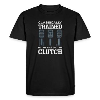 Manual car, classically trained - Men's Premium Organic T-Shirt - black - Front - Nico (187cm)