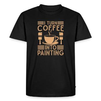 House Painter Dad Unique Gifts - Men's Premium Organic T-Shirt - black - Front - Nico (187cm)
