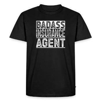 Assurance Medicare Costume Badass Agent d’Assurance - T-shirt Premium bio Homme - noir - Devant - Nico (187cm)