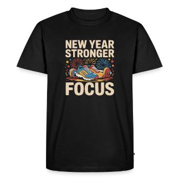 Citations motivantes pour la résolution du Nouvel An - T-shirt Premium bio Homme - noir - Devant - Nico (187cm)