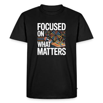 Citations motivantes pour la résolution du Nouvel An - T-shirt Premium bio Homme - noir - Devant - Nico (187cm)
